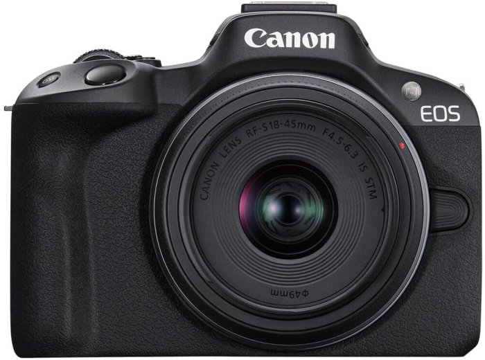 Canon EOS R50 Mirrorless Camera with 18-45mm & 50mm Double Lens Bundle