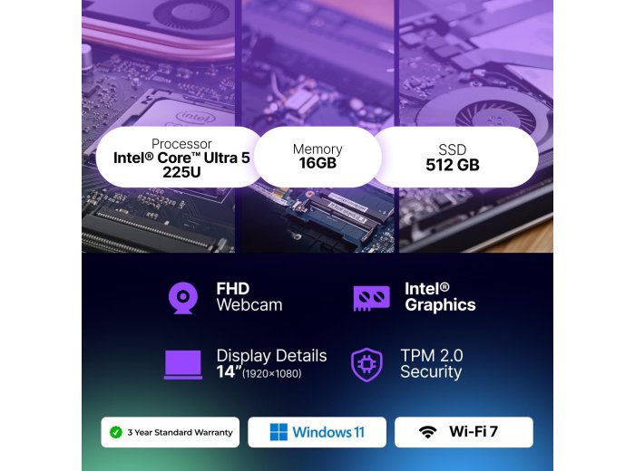 dynabook Portégé X40-M 14” Business Laptop, Intel Core Ultra 5 225U, 16GB DDR5 RAM, 512GB SSD, WUXGA 1920x1200, Windows 11 Pro, Lightweight 3.17 lb, Wi-Fi 7, Thunderbolt 4