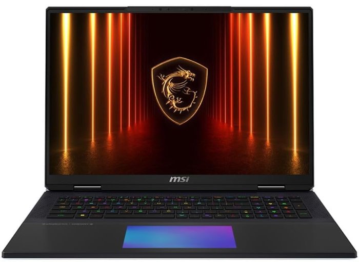 MSI Titan 18 HX AI A2XWJG 18" UHD+ Mini LED 120Hz, Gaming Laptop Computer - Core Black, Intel Core Ultra 9 285HX 2.1GHz; NVIDIA GeForce RXT 5090 GPU 24GB GDDR7; 64GB DDR5 RAM; 2 x 2TB NVMe SSD