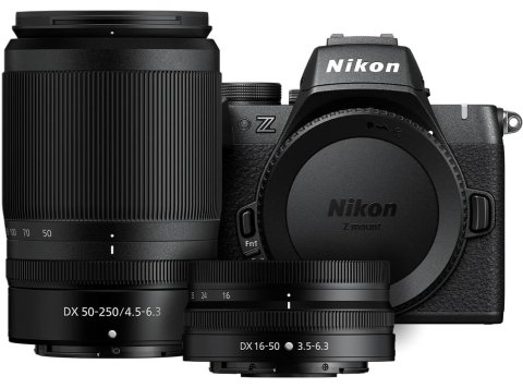 Nikon Z50 II with Two Lenses | Compact mirrorless Stills/Video Camera with Easy Color presets and Wireless Photo Sharing | USA Model